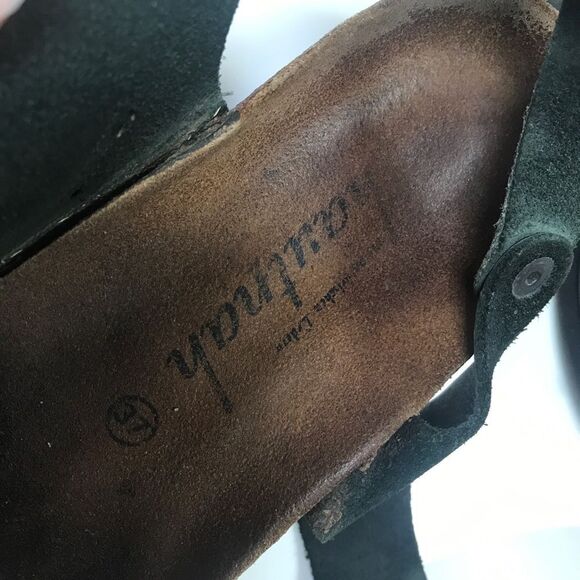 1990's Vintage Birkenstock Milano Sandals – Black Leather, Made in Germany (37) - Picture 6 of 15